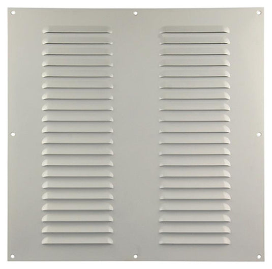 Renson 1006319 - schoepenrooster vlak alu ral 9010 400x400mm | 5 stuks