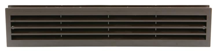 Load image into Gallery viewer, Renson 1006388 - deurrooster 761 pvc ral 8019 450x90mm | 2 stuks
