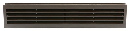Renson 1006388 - deurrooster 761 pvc ral 8019 450x90mm | 2 stuks