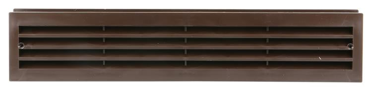 Load image into Gallery viewer, Renson 1006388 - deurrooster 761 pvc ral 8019 450x90mm | 2 stuks
