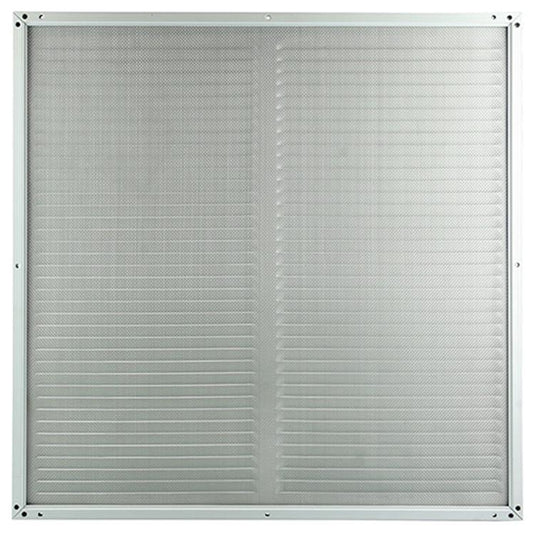 Renson 1006339 - schoepenrooster + kader + mug.opbouw 437 ral9010 500x500mm | 2 stuks