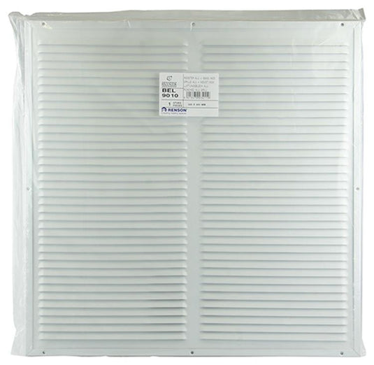 Renson 1006339 - schoepenrooster + kader + mug.opbouw 437 ral9010 500x500mm | 2 stuks