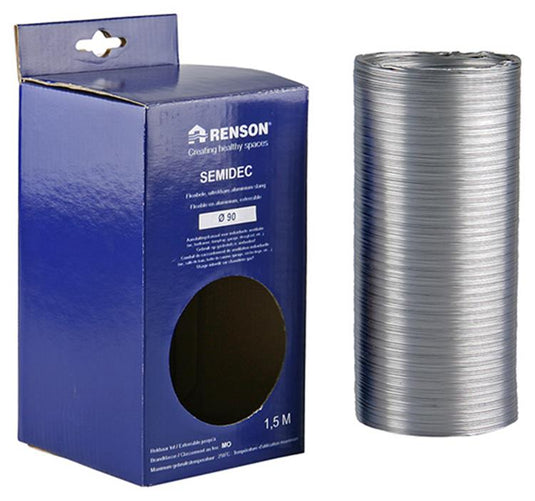 Renson 1006210 - alu flexibel dia 90 1500 mm | 2 stuks