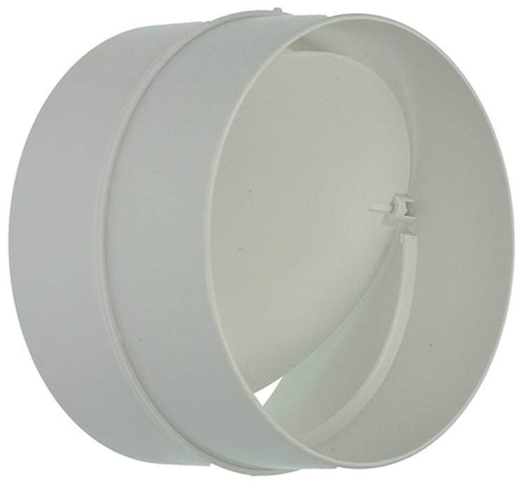Load image into Gallery viewer, Renson 1006398 - pvc verbindingsstuk + terugslagklep 7007 wit ø 100 | 2 stuks
