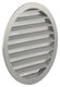Renson 1006270 - ronde rooster inbouw 434 r alural 9006 ø 200 | 5 stuks
