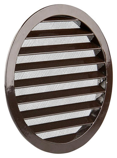 Renson 1006272 - ronde rooster inbouw 434 r alural 8019 ø 200 | 5 stuks