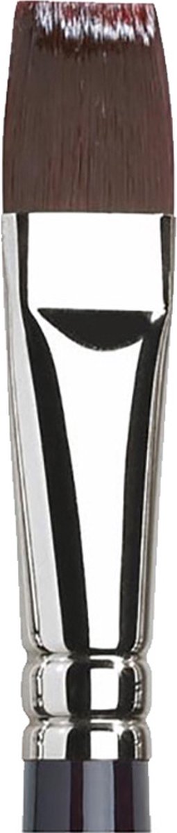 Winsor newton galeria - acrylverf penseel - korte platte vorm - lange steel - no. 18 kwast - 21mm