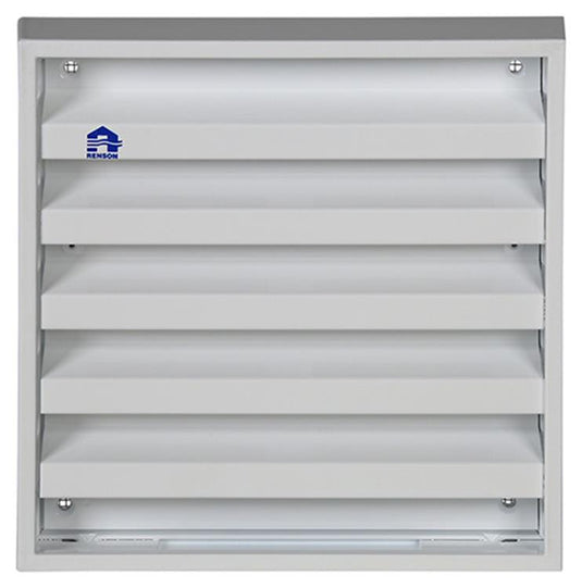 Renson 1013926 - opbouw muurrooster alu wit 431 165x165mm | 2 stuks