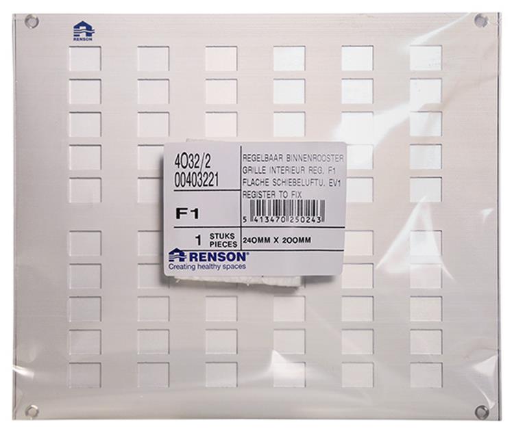 Load image into Gallery viewer, Renson 1006627 - roos.4032 2 f1 240x200mm | 2 stuks

