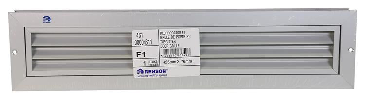Afbeelding laden in galerijviewer, Renson 1006607 - deurrooster. 461 f1 425x76mm | 2 stuks
