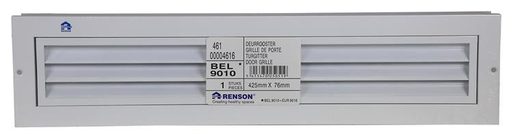 Load image into Gallery viewer, Renson 1006753 - deurrooster 461 ral9010 425x76mm | 2 stuks
