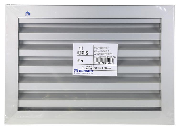 Load image into Gallery viewer, Renson 1013927 - muurrooster 411 f1 300x200mm | 2 stuks
