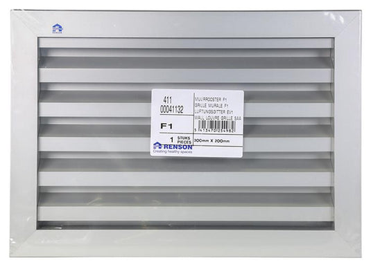 Renson 1013927 - muurrooster 411 f1 300x200mm | 2 stuks