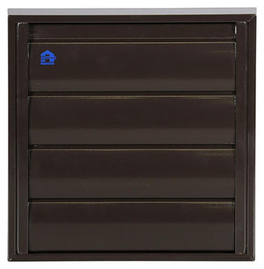 Renson 1013923 - lamellenrooster alu bruin 433 173x173mm | 2 stuks