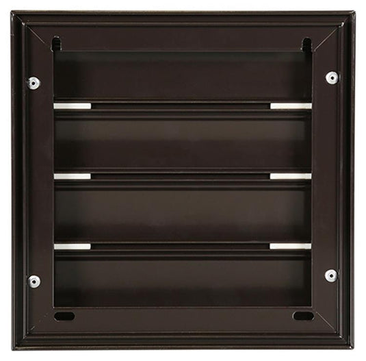 Renson 1013923 - lamellenrooster alu bruin 433 173x173mm | 2 stuks