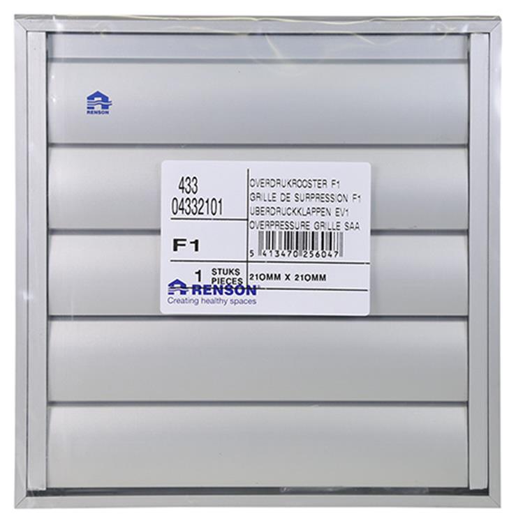 Load image into Gallery viewer, Renson 1013924 - lamellenrooster alu natuur 433 210x210mm | 2 stuks
