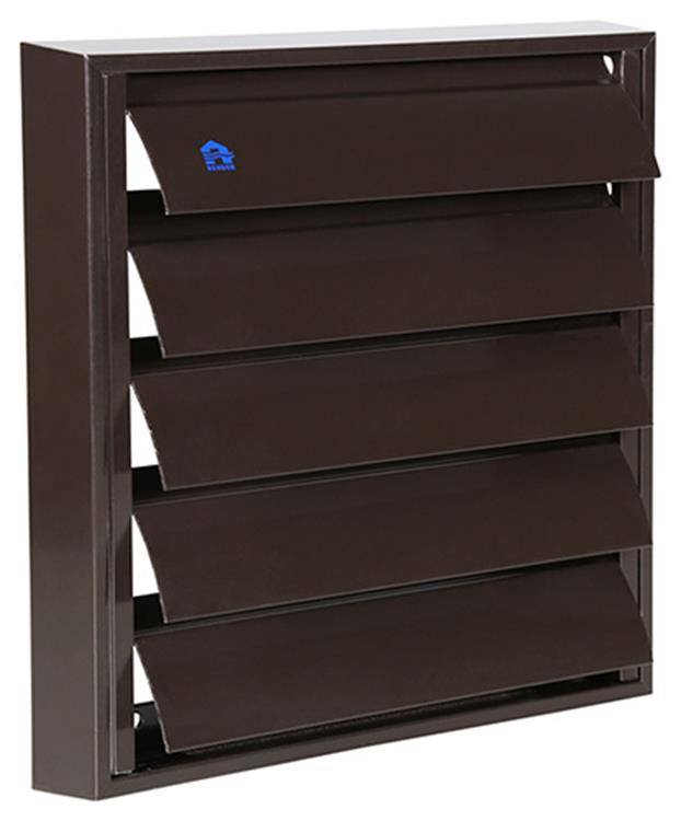 Load image into Gallery viewer, Renson 1014555 - lamellenrooster alu bruin 433 210x210mm | 2 stuks
