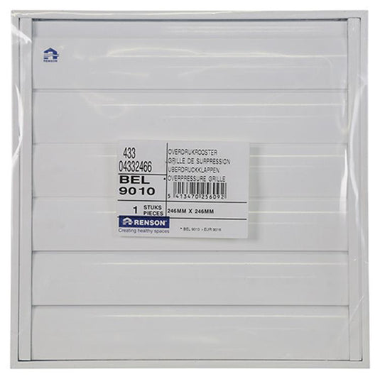 Renson 1006640 - rooster 433 ral 9010 246x246mm | 2 stuks
