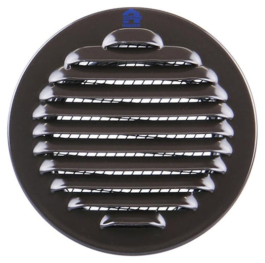 Renson 1008242 - schoepenrooster rond inb. 435 r alu ral 8019 ø 80 | 12 stuks