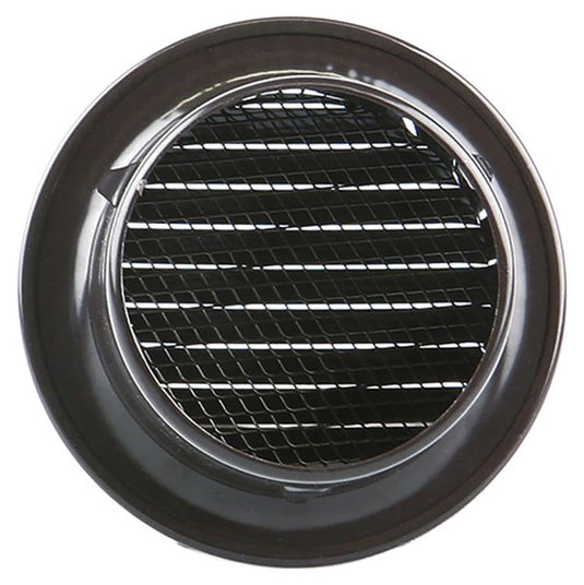 Renson 1008242 - schoepenrooster rond inb. 435 r alu ral 8019 ø 80 | 12 stuks
