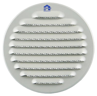 Renson 1008243 - ronde schoepenrooster inb. 435 r ral 9006 ø 100 | 8 stuks