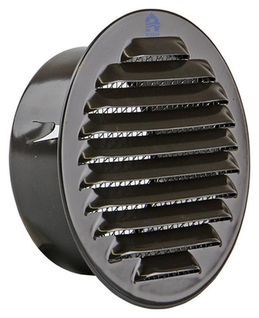 Renson 1008245 - ronde schoepenrooster inb. 435 r ral 8019 ø 100 | 8 stuks