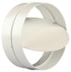 Renson 1008569 - pvc verbindingsstuk + terugslag klep 7007 ø. 150mm - wit | 2 stuks