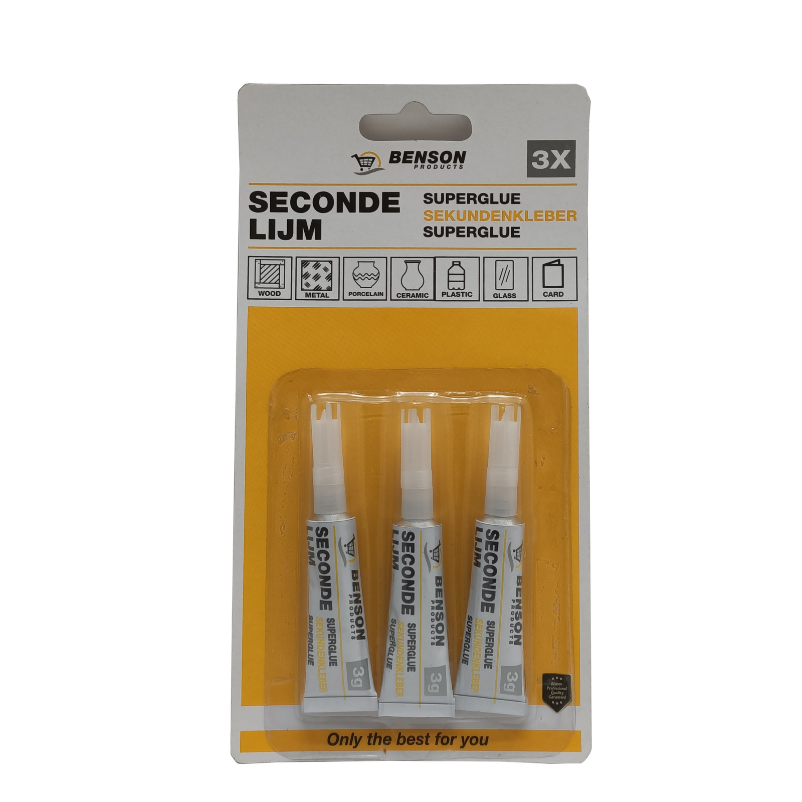 Deli secondenlijm 3 tubes