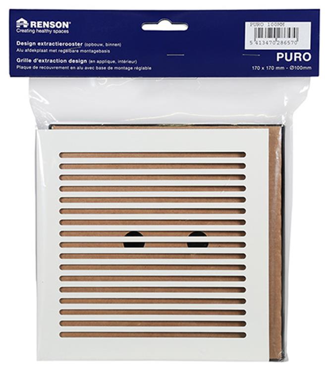 Load image into Gallery viewer, Renson 1048749 - regelbaar extractierooster design afwerking dia 100 | 2 stuks

