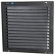 Renson 1057987 - opbouw schoepenr kader gaas 437 (200x200) ral 9005 zwart | 2 stuks