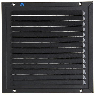 Renson 1057987 - opbouw schoepenr kader gaas 437 (200x200) ral 9005 zwart | 2 stuks