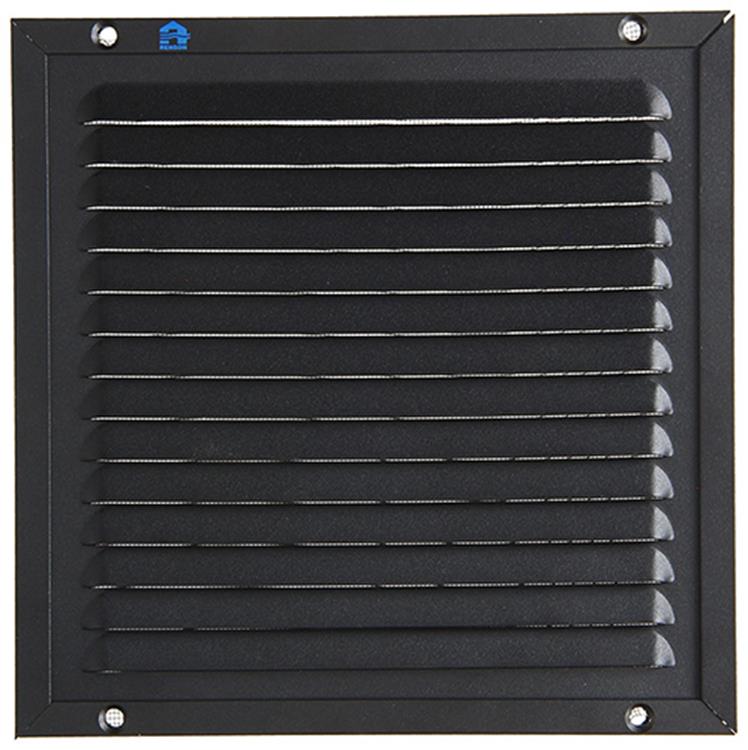Load image into Gallery viewer, Renson 1057987 - opbouw schoepenr kader gaas 437 (200x200) ral 9005 zwart | 2 stuks
