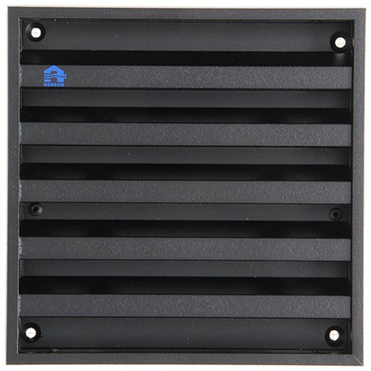 Load image into Gallery viewer, Renson 1057988 - opbouwmuurrooster met gaas 431 (165x165) ral 9005 zwart | 2 stuks
