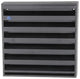 Renson 1057989 - opbouwmuurrooster met gaas 431 (225x225) ral 9005 zwart | 2 stuks