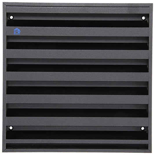 Renson 1057989 - opbouwmuurrooster met gaas 431 (225x225) ral 9005 zwart | 2 stuks