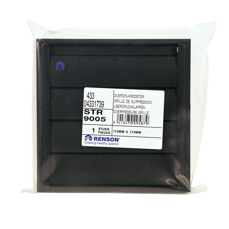 Load image into Gallery viewer, Renson 1057998 - dampkaprooster 433 (173x173) ral 9005 zwart | 2 stuks
