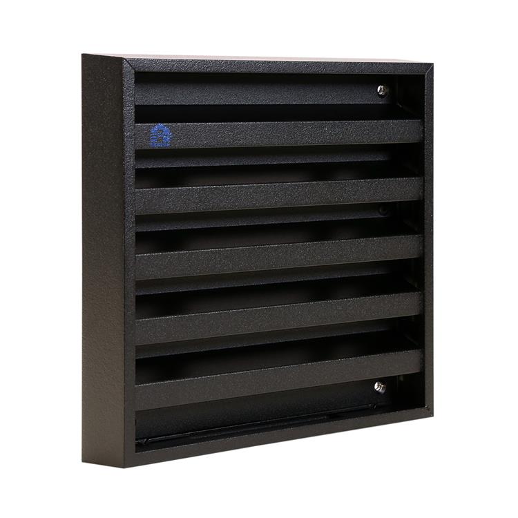 Load image into Gallery viewer, Renson 1058000 - opbouwmuurrooster met gaas 431 (165x165) ral 9005 zwart | 2 stuks
