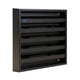Renson 1058000 - opbouwmuurrooster met gaas 431 (165x165) ral 9005 zwart | 2 stuks