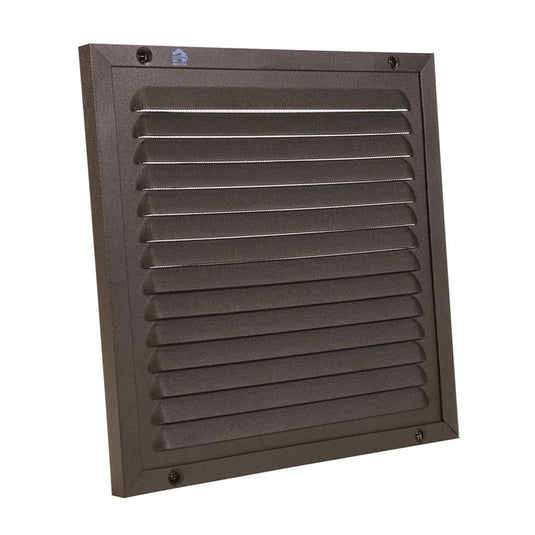 Renson 1058003 - opbouw schoepenr kader gaas 437 (200x200) ral 9005 zwart | 2 stuks