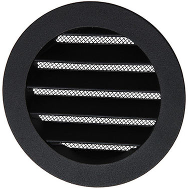 Renson 1057993 - inbouw rond schoepenr met gaas434r dia 100 ral 9005 zwart | 10 stuks