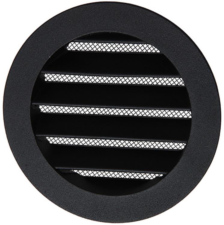 Load image into Gallery viewer, Renson 1057993 - inbouw rond schoepenr met gaas434r dia 100 ral 9005 zwart | 10 stuks
