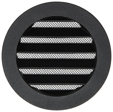 Renson 1057993 - inbouw rond schoepenr met gaas434r dia 100 ral 9005 zwart | 10 stuks