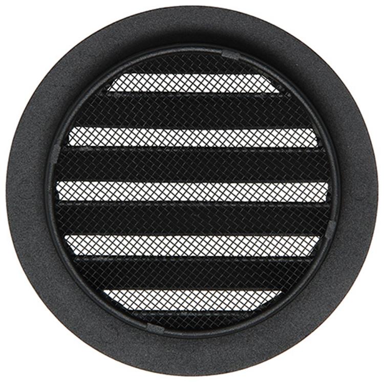 Load image into Gallery viewer, Renson 1057993 - inbouw rond schoepenr met gaas434r dia 100 ral 9005 zwart | 10 stuks
