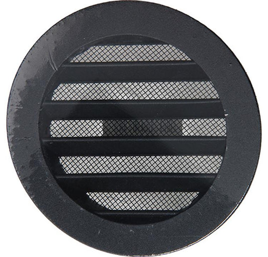 Renson 1057993 - inbouw rond schoepenr met gaas434r dia 100 ral 9005 zwart | 10 stuks