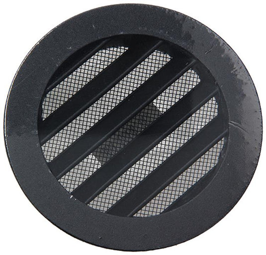 Renson 1057993 - inbouw rond schoepenr met gaas434r dia 100 ral 9005 zwart | 10 stuks