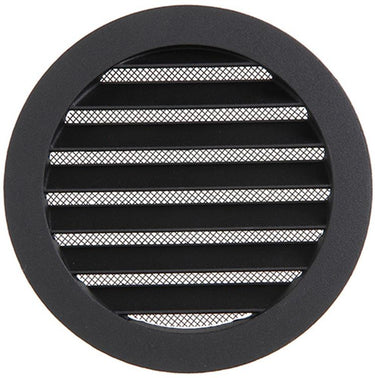 Renson 1057994 - inbouw rond schoepenr met gaas434r dia 125 ral 9005 zwart | 10 stuks
