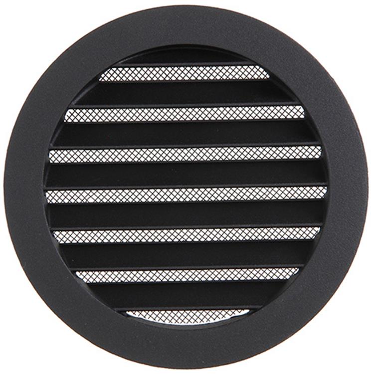 Load image into Gallery viewer, Renson 1057994 - inbouw rond schoepenr met gaas434r dia 125 ral 9005 zwart | 10 stuks
