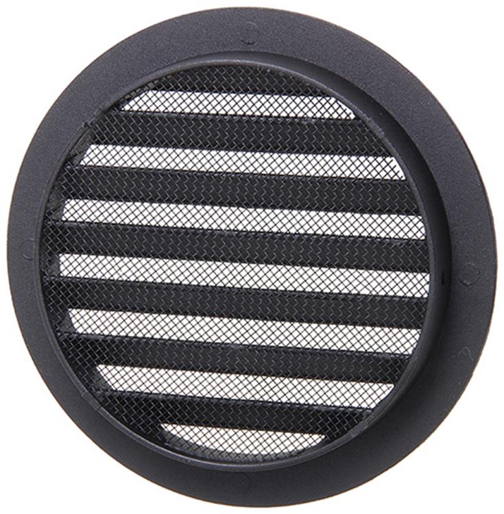 Load image into Gallery viewer, Renson 1057994 - inbouw rond schoepenr met gaas434r dia 125 ral 9005 zwart | 10 stuks
