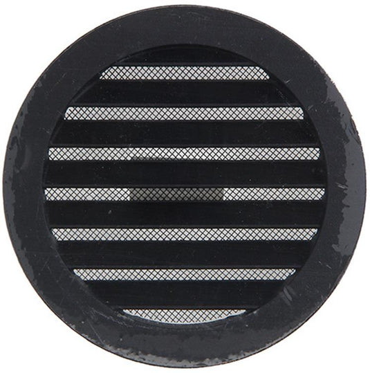 Renson 1057994 - inbouw rond schoepenr met gaas434r dia 125 ral 9005 zwart | 10 stuks