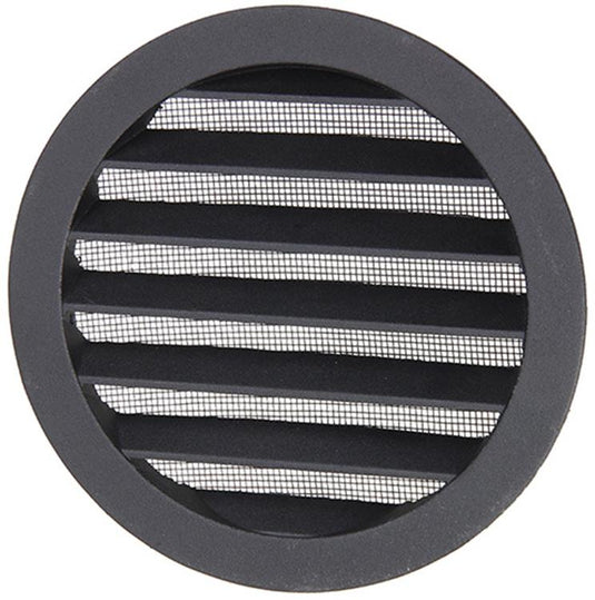 Renson 1057995 - inbouw rond schoepenr met gaas434r dia 150 ral 9005 zwart | 10 stuks